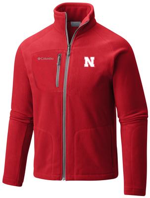 Nebraska Columbia Men's Fast Trek II Full Zip Jacket RED