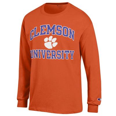 Clemson Champion Arch Logo Long Sleeve Tee