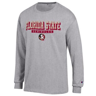 Florida State Champion Straight Stack Long Sleeve Tee