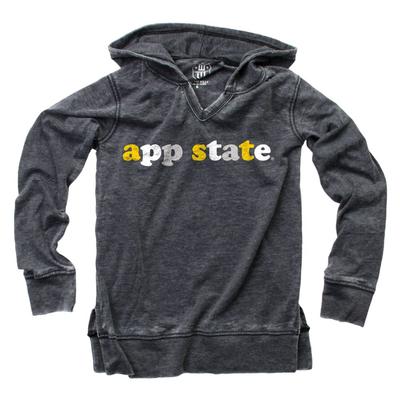 Appalachian State Wes and Willy Kids Burn Out Long Sleeve Hoodie