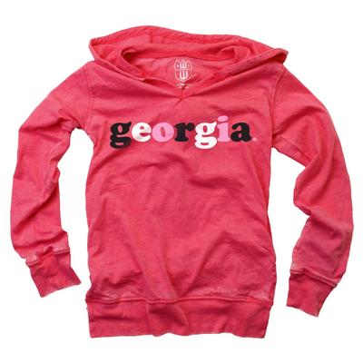 Georgia Wes and Willy Kids Burn Out Long Sleeve Hoodie