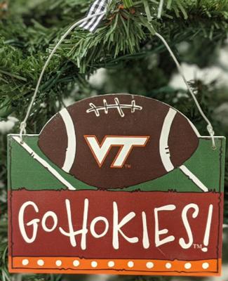 Virginia Tech Magnolia Lane Football Ornament
