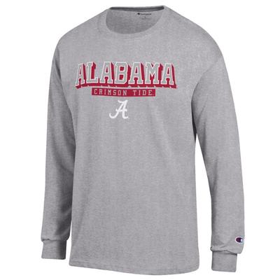 Alabama Champion Straight Stack Long Sleeve Tee