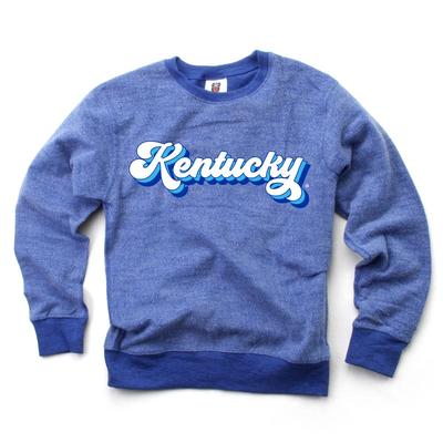 Kentucky Kids Reverse Fleece Long Sleeve Pullover