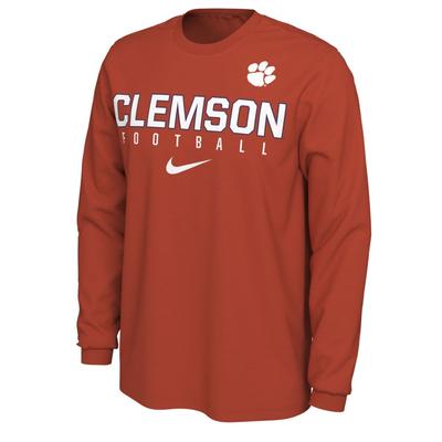 Clemson Football Nike Cotton Long Sleeve Tee
