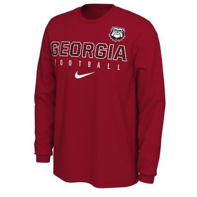 Georgia Football Nike Cotton Long Sleeve Tee