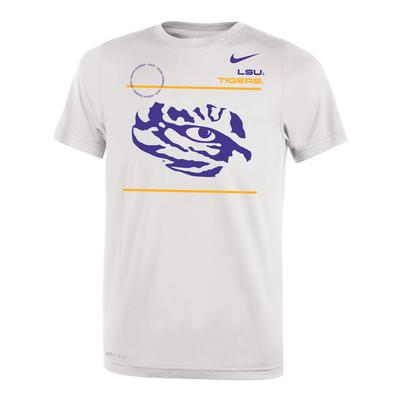 LSU Nike YOUTH Dri-Fit Legend 2.0 Short Sleeve Tee