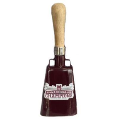 Mississippi State National Champions with Wooden Handle Cowbell