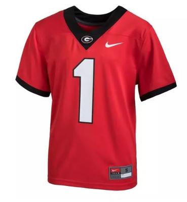 Georgia Nike YOUTH Replica #1 Football Jersey