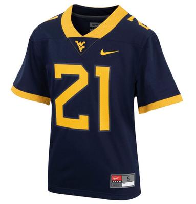West Virginia Nike YOUTH Replica #21 Football Jersey