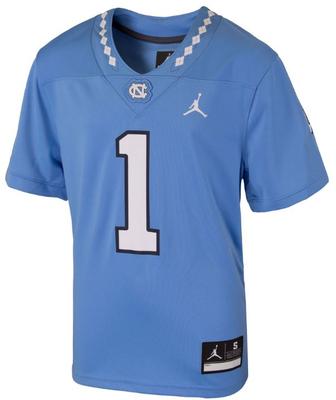 UNC Jordan Brand YOUTH Replica #1 Football Jersey