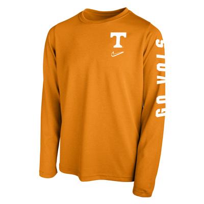 Tennessee Nike YOUTH Go Vols Dri-Fit Long Sleeve Tee