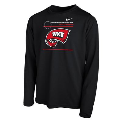 Western Kentucky Nike YOUTH Legend Dri-Fit Long Sleeve Tee