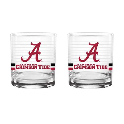 Alabama 14oz Rings Rocks Glass