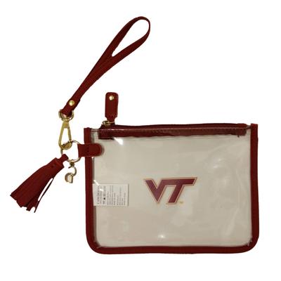 Virginia Tech Clear Wristlet