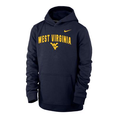 West Virginia Nike YOUTH Club Fleece Hoodie