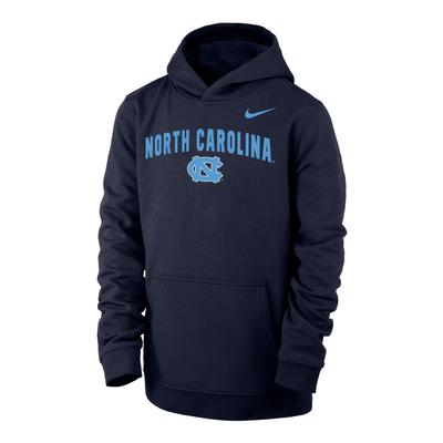 UNC Nike YOUTH Club Fleece Hoodie