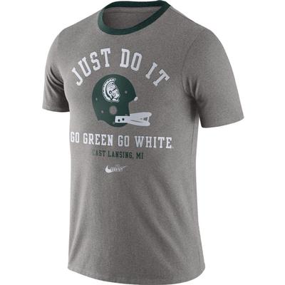 Michigan State Nike Throwback Helmet Vault Short Sleeve Tee