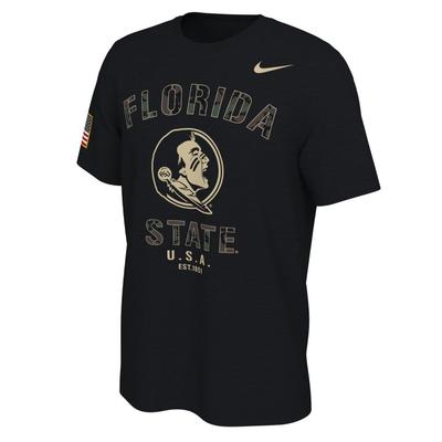 Florida State Nike 2021 Veterans Day Short Sleeve Tee