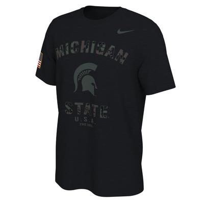 Michigan State Nike 2021 Veterans Day Short Sleeve Tee