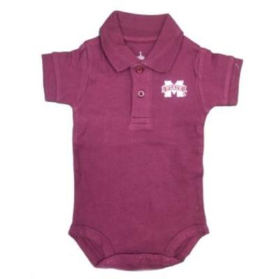 Mississippi State Creative Knitwear Infant Polo Onesie