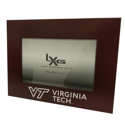 Virginia Tech Brushed Metal Picture Frame