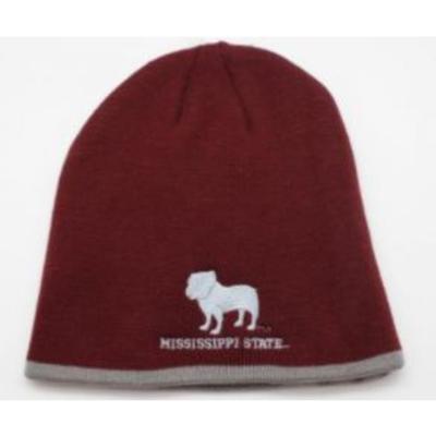 The Game Bulldog Logo Contrast Trim Beanie