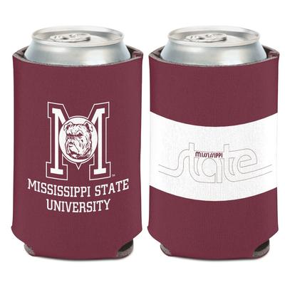 Mississippi State Vault Bulldog Head 2 Sided Can Cooler