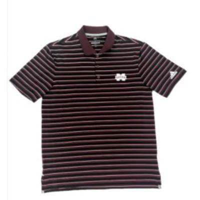 Mississippi State Adidas Ultimate Stripe Polo