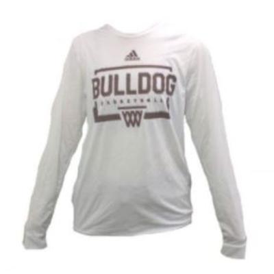Mississippi State Adidas Long Sleeve Basketball Tee