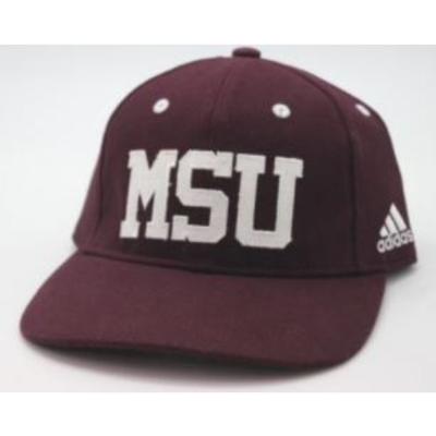 Mississippi State Adidas MSU Logo Flex Fit Hat