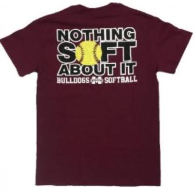 Mississippi State Nothing Soft About It Softball Short Sleeve Tee