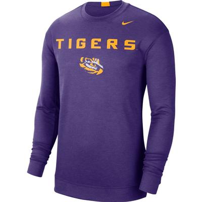 LSU Nike Men's Dri-Fit Spotlight Long Sleeve Tee