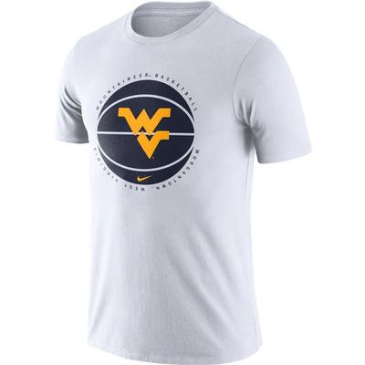 West Virginia Nike Men's Basketball Team Issue Tee