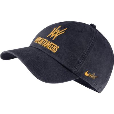 West Virginia Nike H86 Vault Interlocking WV Adjustable Hat