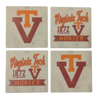 Virginia Tech Vault Logo Coaster Set