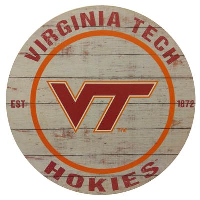 Virginia Tech Vintage Circle Sign
