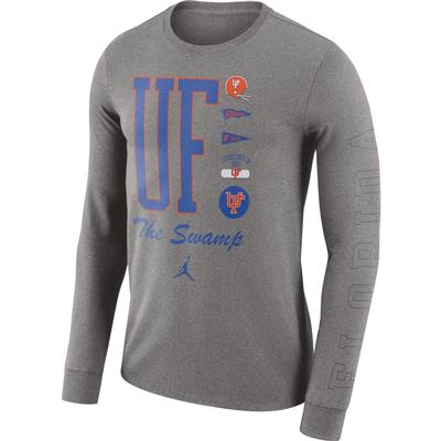 Florida Jordan Brand Men's Icon Crew Long Sleeve Tee