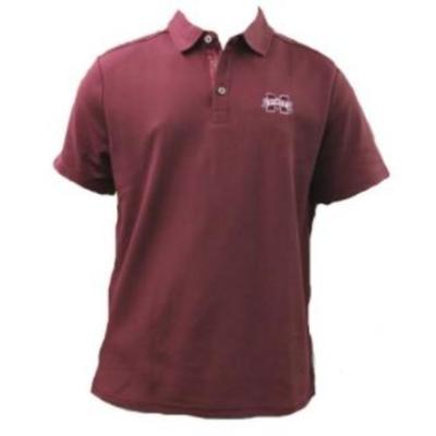 Mississippi State Tommy Bahama Solid Polo