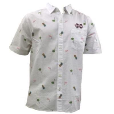Mississippi State Tommy Bahama Flamingo Button Up Shirt