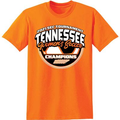 Tennessee Women's Soccer 2021 SEC Tournament Champions Short Sleeve Tee