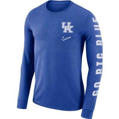 Kentucky Nike Men's Dri-Fit Mantra Long Sleeve Tee