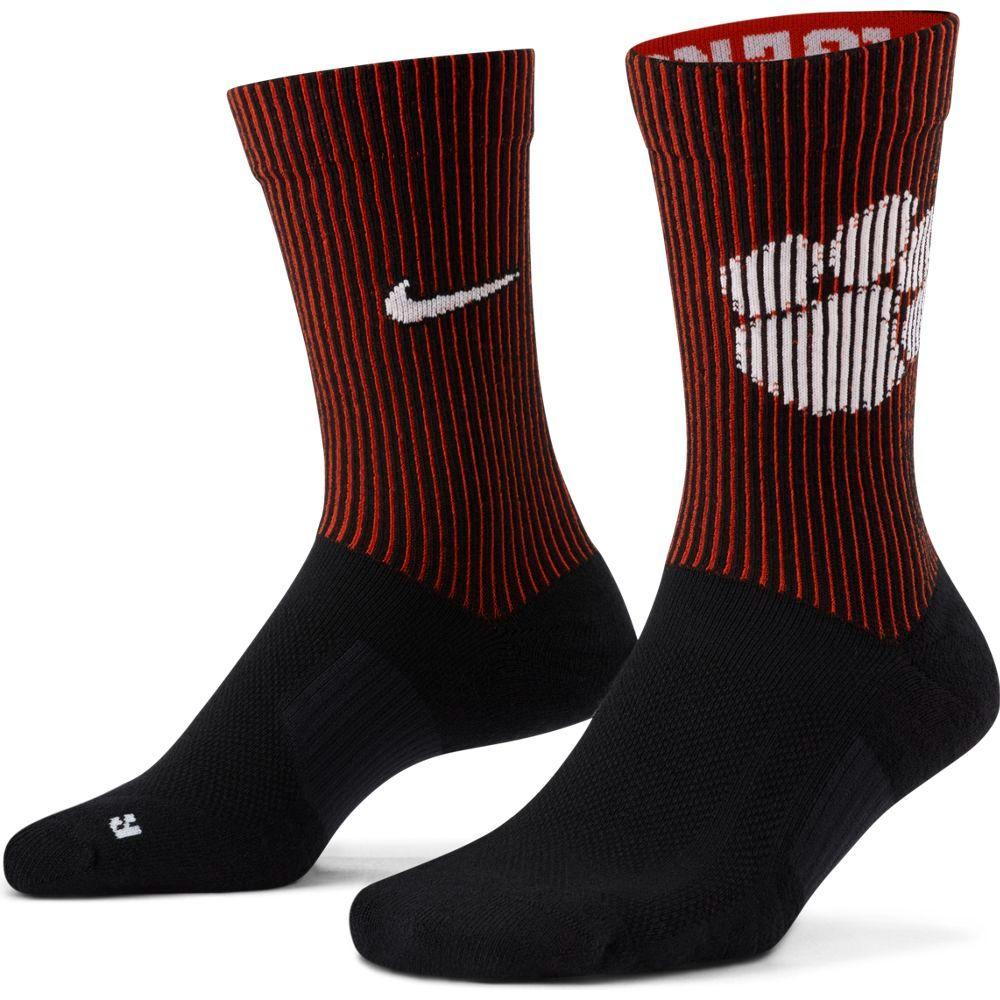  Clemson Nike College Multiplier 2 Pack Crew Socks
