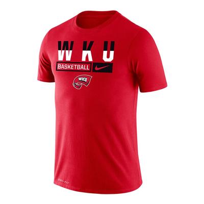 Western Kentucky Nike Men's Dri-Fit Legend Short Sleeve Basketball Tee