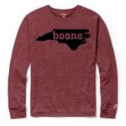 Boone League State Of Nc Long Sleeve Triblend Tee