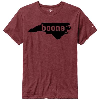 Boone League State of NC Short Sleeve Triblend Tee