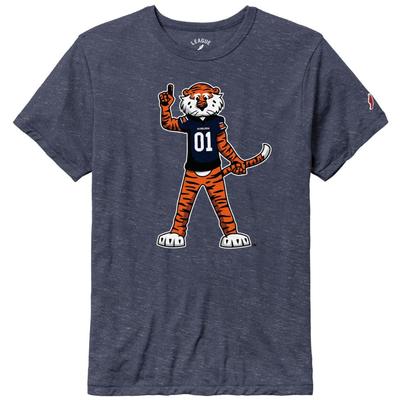 Auburn League Standing Aubie with Jersey Short Sleeve Tee
