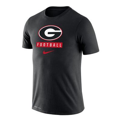 Georgia Nike Men's Dri-Fit Legend Football Short Sleeve Tee