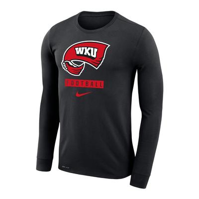 Western Kentucky Nike Men's Dri-Fit Legend Football Long Sleeve Tee