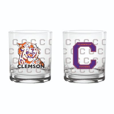 Clemson Vault 14oz Repeat Rocks Glass